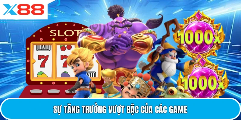 Sự tăng trưởng vượt bậc của các game